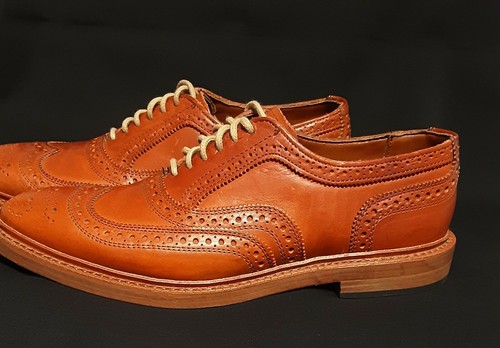 Leather Oxford Wingtip Dress Shoes 