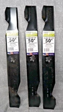 NEW MAXPOWER THREE BLADE SET FOR 50" HUSQVARNA POULAN CRAFTSMAN 561724B 137380 +