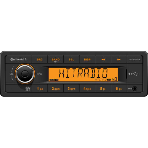Continental Stereo w/AM/FM/USB - Harness Included - 12V - Afbeelding 1 van 1