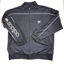 Vintage 2003 Adidas Spell Out Logo Track Jacket Men's 2XL