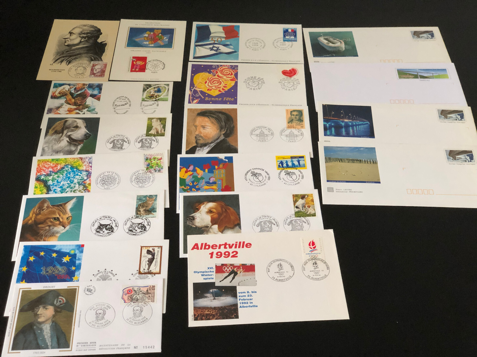 FRANCE  18 x FDC COVERS COLLECTION    (K2/12)