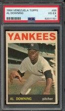 1964 Venezuelan Topps #86 Al Downing Yankees PSA 4 VG-EX LOOK! SL