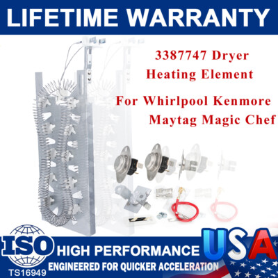 3387747 Dryer Heating Element Replacemen for Whirlpool Kenmore Maytag Magic Chef