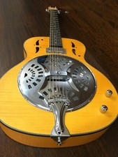 Haze Roundneck Resonator Guitar,Flame Maple, 1xH Pickups+Free Gig Bag SDG-727