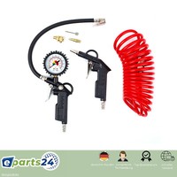 Druckluftpistole ReifenfüLler Ausblaspistole Luftschlauch DüSen Kompressor 6Tlg.