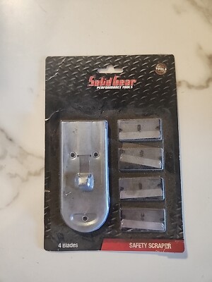 Solid Gear Performance Tool 4 Inch Retractable Safety Scraper 4 Blades W743