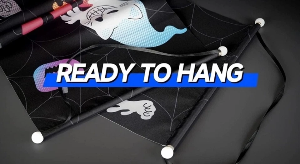 TRUCO O TRATO Feliz HALLOWEEN Banner Porche Fiesta Foto 3 de 4