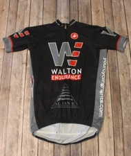 CASTELLI Short Sleeve Full Zip Cycling Jersey Men's S Walton Endurance pockets