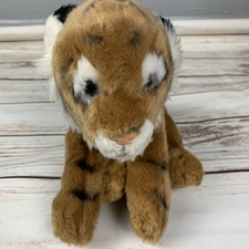 Animal Alley Vintage Tiger Brown Black Striped 14  Stuffed Animal Toys R Us Cat