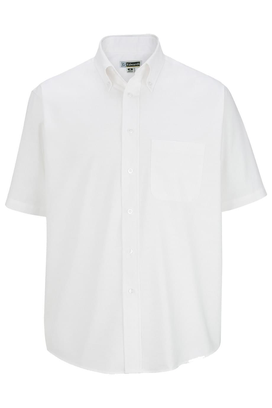 *NEW* Edwards Men's Short Sleeve Oxford Easy Care Uniform Work Shirt 1027