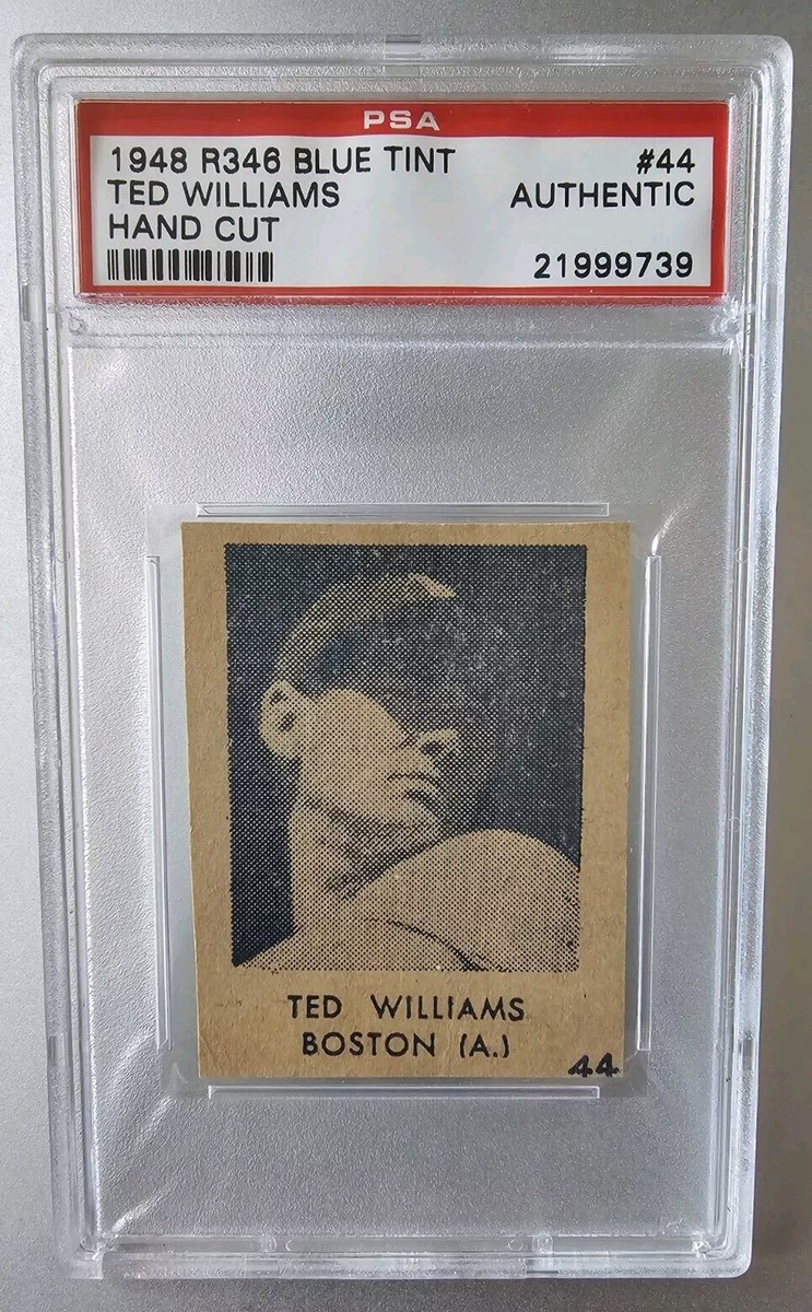 1948 R346 Blue Tint Ted Williams #44 Hand Cut PSA Authentic | eBay