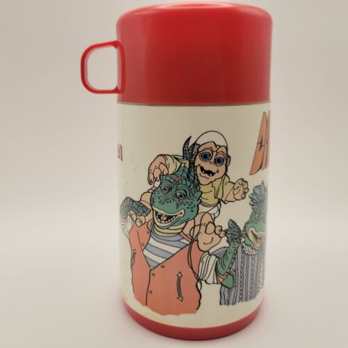 Vintage 1994 Dinosaurs TV Show Lunch Box Red Aladdin Made In USA Father Baby - Picture 7 of 10