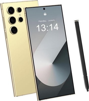 I25 Ultra Unlocked Cell Phone, Built in Pen, 5G Smartphone Battery 7000mAh gold