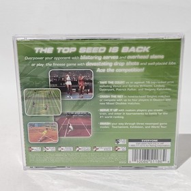 Tennis 2K2 (Sega Dreamcast, 2001) Authentic NEW Factory Sealed Black Label