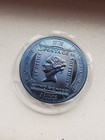 2000 Gibraltar  titanium tuppenny 5 pounds blue coin — photo 4