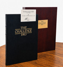 (SIGNED) AMERICA’S CUP: ‘The Challenge 1983’ #83/ 1000 w Timber Presentation Box