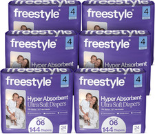 Bambootek Diapers   Size 4 Hyper Absorbent  Non-Toxic   Disposable Diapers fo
