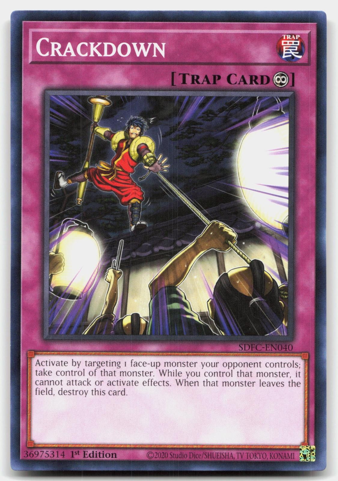Crackdown SDFC-EN040 Structure Deck: Freezing Chains Yu-Gi-Oh 1st Edition NM