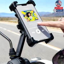 Motorcycle Rearview Mirror Phone Holder Quick Release Universal Mount Scooter
