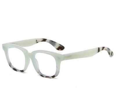 Frost Reading Glasses Grn W Tortoise Tip Unisex Premium Flex Hinge NEW +1.50