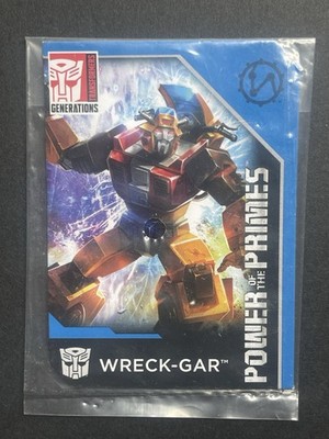 2018 Transformers Power of the Primes Wreck-Gar Character Stat Card ONLY Sealed