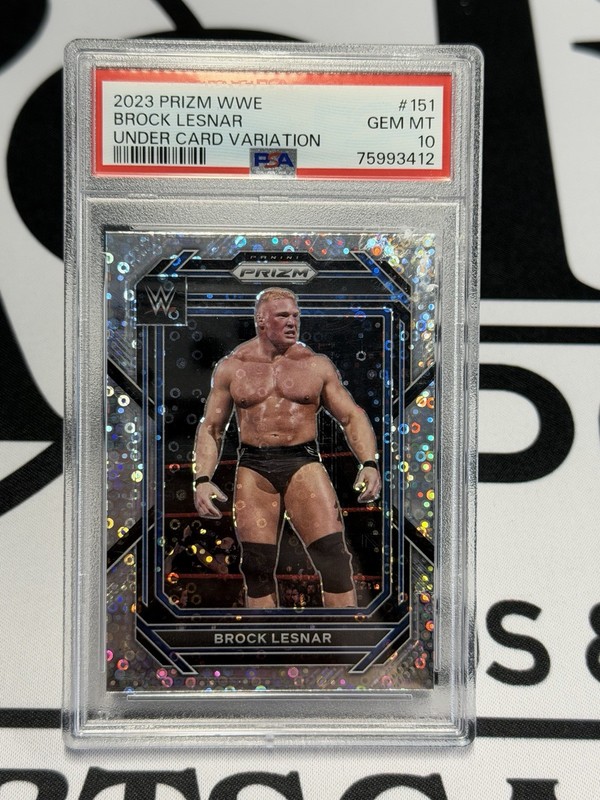 2023 Prizm WWE - Brock Lesnar #151 Under Card Variation PSA 10