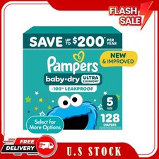 Pampers Baby Dry Diapers Size 5, 128 Count Select for More Options 