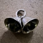  VTG P & B Sterling 925 Silver Wedding Double Bells Metallic Finish — photo 1