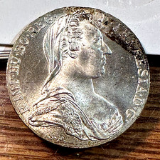 '1780' Austria Thaler Nice Original Gem BU Below Silver Melt! KM-1866.2 CHRC