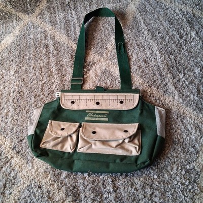 Shakespeare Fishing Creel Bag Adjustable Strap Mesh Pockets 15'' x9''  Fly Fish
