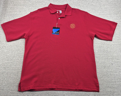 Gear For Sports Polo Shirt Mens XL Red Johnnie Walker Red Label Pique Knit