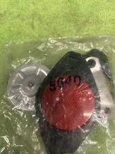 VINTAGE NOS SCHWINN RED&AMBER BICYCLE WHEEL REFLECTORS AND FRONT REFLECTOR.