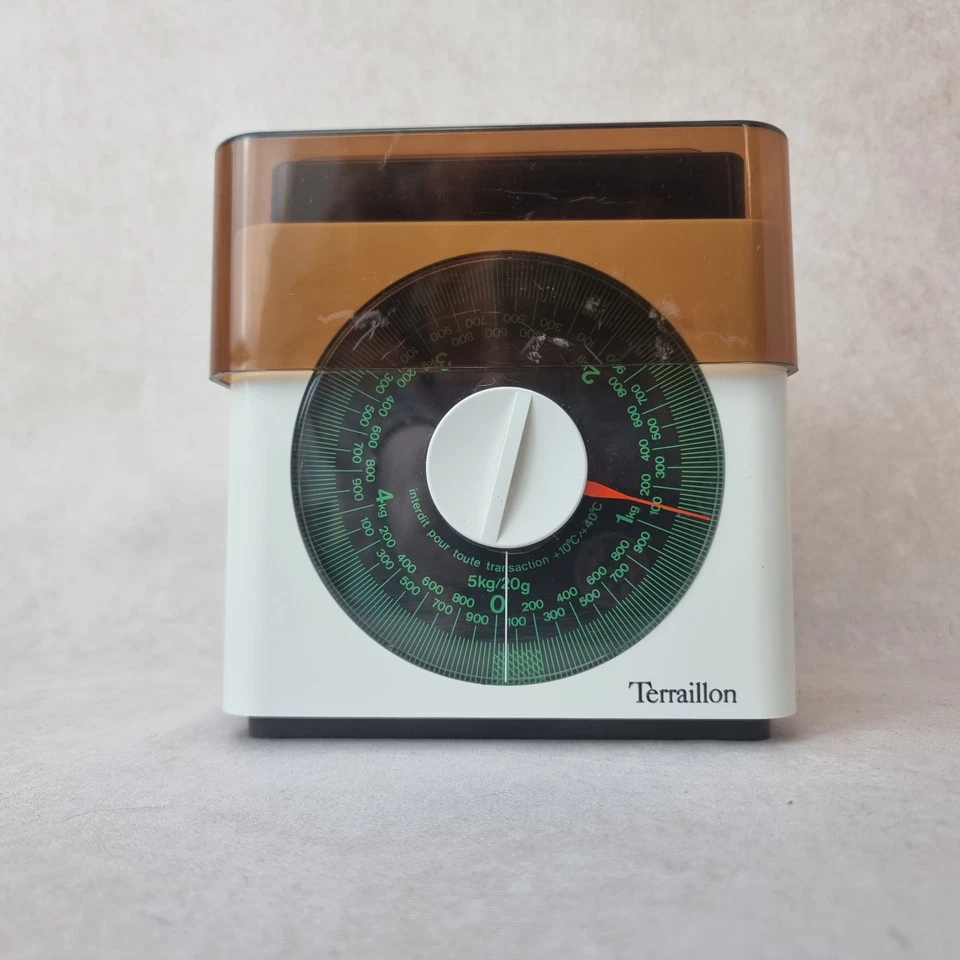 Balance de Cuisine Terraillon - Années 70 - Plastique Beige - Photo 4/4