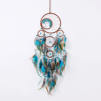 TraumfäNger, 80Cm Dreamcatcher Blauer Vintage Feder TraumfäNger Handgefertigt D