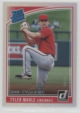 2018 Panini Donruss Rated Rookies Stat Line Season 76/270 Tyler Mahle #46 0f72