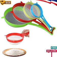 SET OF 4 KITCHEN PLASTIC SIEVES/ STRAINER /COLANDER/ SIFTER/ SIEVE IN ASST SIZES