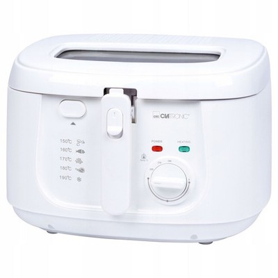 Clatronic FR 3771 Fritteuse Öl 2,5L 1800W mit Sichtfenster & Temperaturregelung