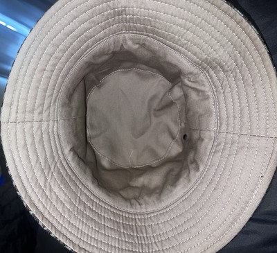 Christian Dior Bucket Hat Beige Brown Logo Print Women Size U
