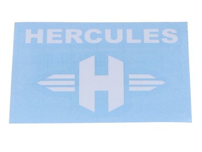 Aufkleber Schriftzug Rahmen Dekor weiß für Hercules Prima M, Optima, P, MF, HR