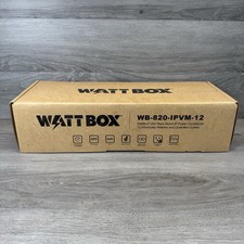 WattBox WB-820-IPVM-12 OVRC Enabled Power Conditioner 12 Outlet NEW