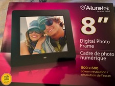 Aluratek ADPF08SF 8 inch LCD Digital Photo Frame - Black