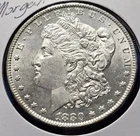 A 1880 O Morgan Silver Dollar. Beautiful BU Coin!!!