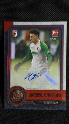 2020-21 Topps Bundesliga Museum - Ruben Vargas Archival Auto /25 #AA-RV