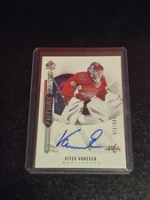 2020-21 Vitek Vanecek UD SP Authentic Future Watch Auto /999 Rookie RC 