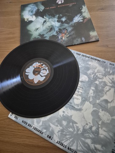 The Cure Disintegration LP Album Smooth Cover Europe 1989 Vinyl Record - Picture 14 of 18