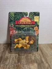 Vintage 1993 Disney The Lion King Collectible Figures Mufasa & Baby Simba 66381