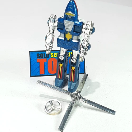 GoBots COP TUR FIGURE original 1983 Popy Bandai helicopter COMPLETE Japan MR-04