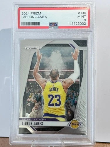 LeBron James PSA 9 Prizm 2024 Signature Move Trading Card Basketball 🏀 #130