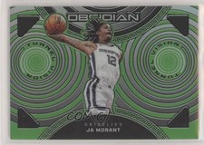 2022 Panini Obsidian Tunnel Vision Electric Etch Green Flood 8/25 Ja Morant uk2