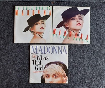 3x MADONNA Vinyl Singles | 2x La Isla Bonita (Dt.+Franz. Pres.), Who's That Girl
